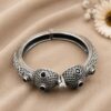 Designer Silver Kada Elegant Traditional Brass Bracelet Jewelry for Women