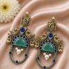 Two Tone Peacock Earring – Exquisite Elegant Traditional Jewelry for Women 21 Two Tone Peacock Earring Elegant Traditional Brass Jewelry for Women