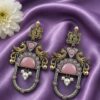 Two Tone Peacock Earring – Exquisite Elegant Traditional Jewelry for Women 17 Two Tone Peacock Earring Elegant Traditional Brass Jewelry for Women