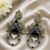 Two Tone Peacock Earring – Exquisite Elegant Traditional Jewelry for Women 14 Two Tone Peacock Earring Elegant Traditional Brass Jewelry for Women