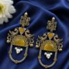 Two Tone Peacock Earring – Exquisite Elegant Traditional Jewelry for Women 13 Two Tone Peacock Earring Elegant Traditional Brass Jewelry for Women