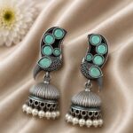 Designer Bird Earring – Gorgeous Elegant Statement Jewelry for Women - "MInt"