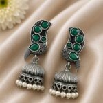 Designer Bird Earring – Gorgeous Elegant Statement Jewelry for Women - "Green"