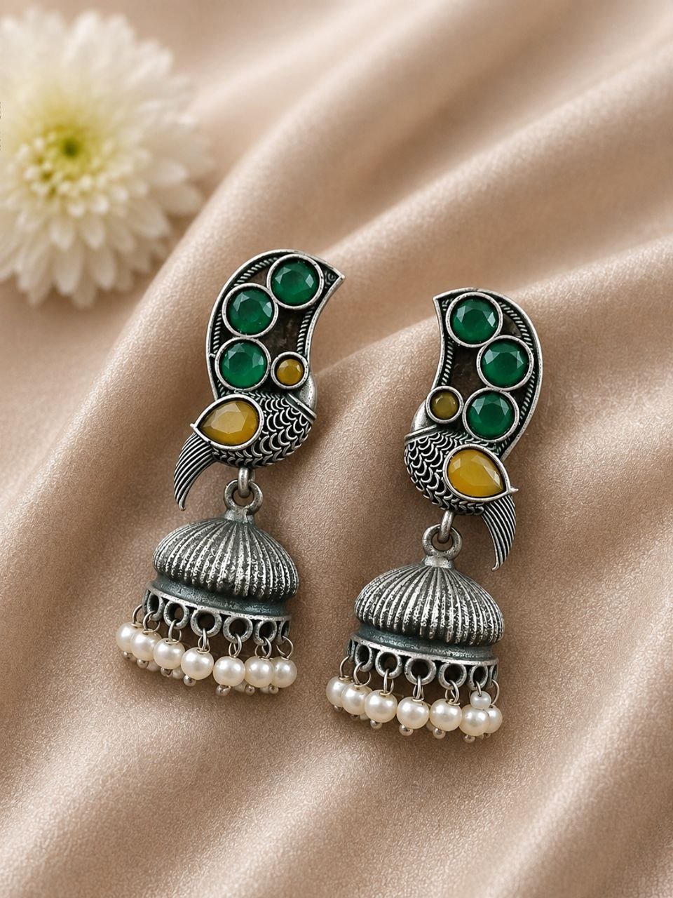 Designer Bird Earring – Gorgeous Elegant Statement Jewelry for Women 4 Designer Bird Earring Elegant Bird Inspired Brass Jewelry for Women