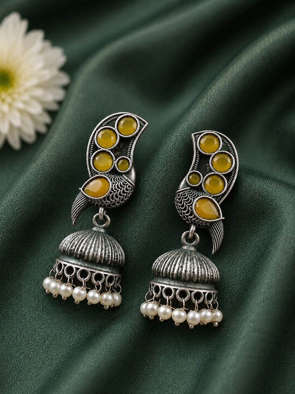 Designer Bird Earring – Gorgeous Elegant Statement Jewelry for Women 2 Designer Bird Earring Elegant Bird Inspired Brass Jewelry for Women