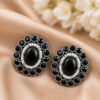 Beautiful Round Stud Earring Elegant Designer Premium Brass Jewelry
