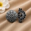 Oxidized Floral Ring – Gorgeous Traditional Jewelry for Elegant Style 20 Oxidized Floral Ring Elegant Traditional Flower Design Brass Jewelry