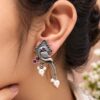 Oxidized Unique Bird Earring traditional brass jewelry premium polish stylish bird design earrings
