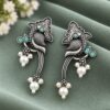 Oxidized Unique Bird Earring traditional brass jewelry premium polish stylish bird design earrings
