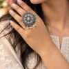 Adjustable Meenakari Ring traditional brass jewelry premium polish colorful ethnic fashion ring