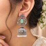 Oxidized Silver Jhumka Earring – Dazzling Traditional Jewelry for Every Occasion
