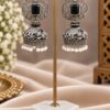 Oxidized Silver Jhumka Earring traditional brass jewelry premium polish elegant ethnic fashion accessory