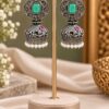 Oxidized Silver Jhumka Earring traditional brass jewelry premium polish elegant ethnic fashion accessory