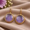 Gold Plated Round Hook Earring – Elegant Jewelry for Every Occasion 18 Gold Plated Round Hook Earring elegant brass jewelry premium gold finish