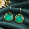 Gold Plated Round Hook Earring – Elegant Jewelry for Every Occasion 17 Gold Plated Round Hook Earring elegant brass jewelry premium gold finish