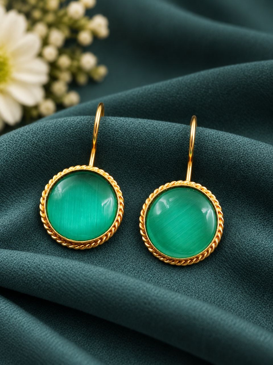 Gold Plated Round Hook Earring – Elegant Jewelry for Every Occasion 8 Gold Plated Round Hook Earring elegant brass jewelry premium gold finish