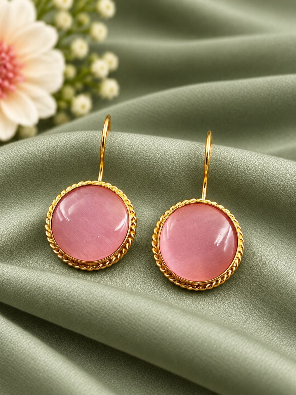 Gold Plated Round Hook Earring – Elegant Jewelry for Every Occasion 6 Gold Plated Round Hook Earring elegant brass jewelry premium gold finish