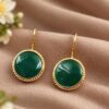 Gold Plated Round Hook Earring – Elegant Jewelry for Every Occasion 19 Gold Plated Round Hook Earring elegant brass jewelry premium gold finish