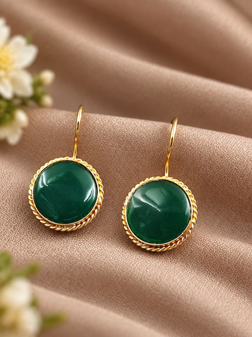 Gold Plated Round Hook Earring – Elegant Jewelry for Every Occasion 10 Gold Plated Round Hook Earring elegant brass jewelry premium gold finish