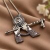 Oxidized Silver Necklace Set, traditional oxidized necklace, ethnic jewelry for women