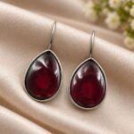Drop Hook Earring for Elegant Everyday and Party Wear Looks - "Red"