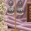 Designer Leaf Jhumka Earring with elegant leaf design and premium brass finish