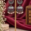 Designer Leaf Jhumka Earring with elegant leaf design and premium brass finish
