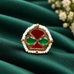 Adjustable Gold Plated Ring – Elegant Jewelry for Every Occasion - "Red"