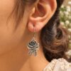 Beautiful Rose Hook Earring elegant floral jewelry for women