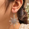 Stylish Flower Hook Earring elegant floral jewelry for women