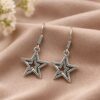 German Silver Star Hook Earring elegant star jewelry for women