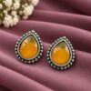 Drop Stud Earring elegant brass jewelry premium polish stylish fashion accessory