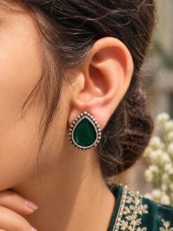 Drop Stud Earring elegant brass jewelry premium polish stylish fashion accessory