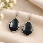 Drop Hook Earring for Elegant Everyday and Party Wear Looks - "Black"