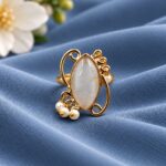 Gold Plated Stylish Ring – Premium Design for Elegant Everyday Fashion - "Grey"