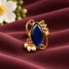 Gold Plated Stylish Ring with elegant premium brass jewelry design