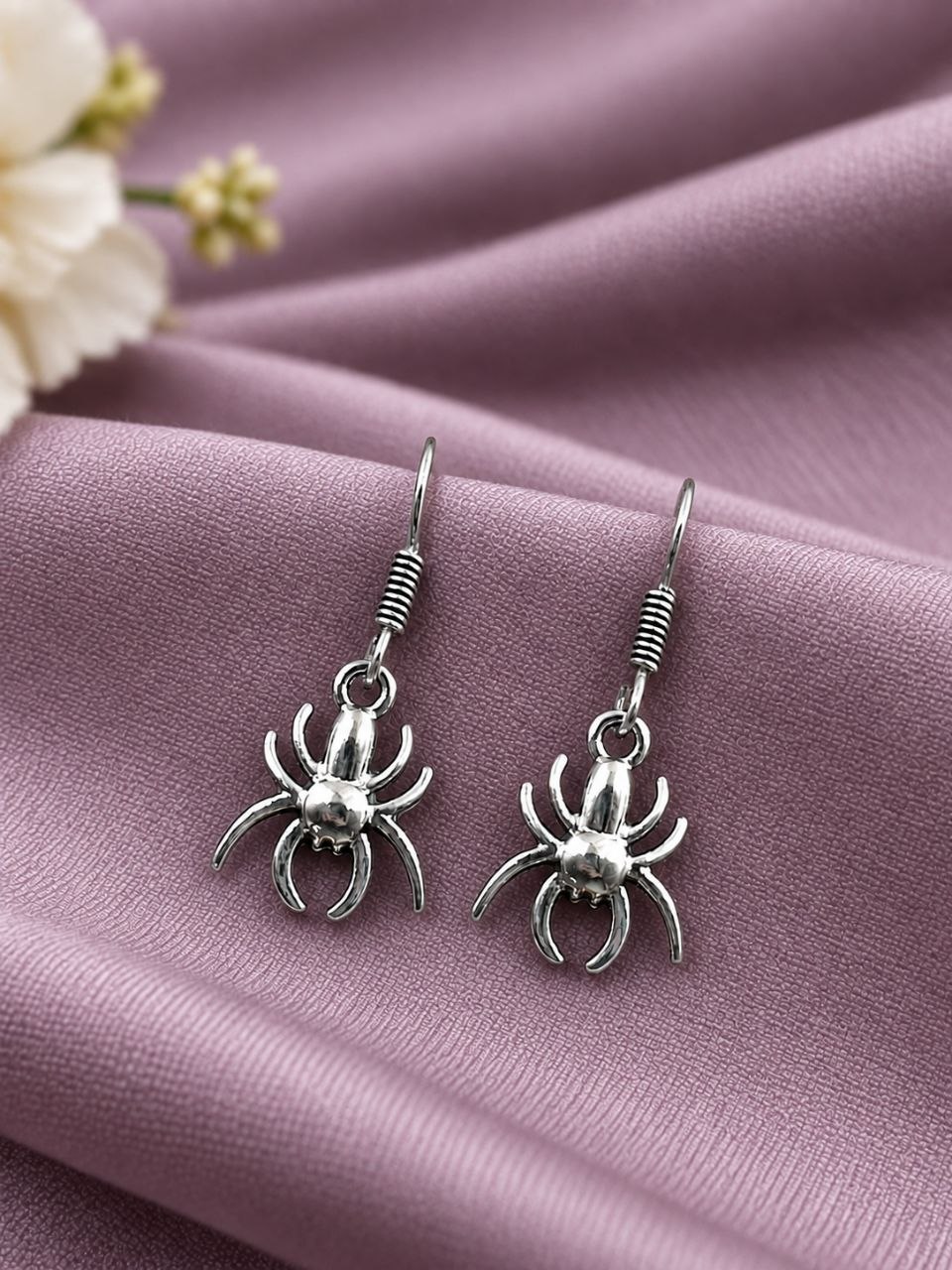 Charming Spider Earring – Artistic Design for Unique Everyday Style 2 Charming Spider Earring with artistic premium brass jewelry design