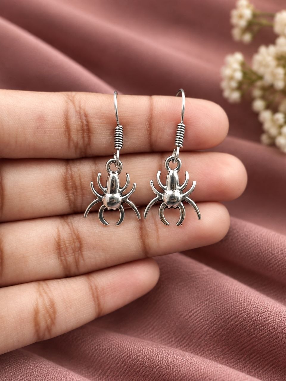 Charming Spider Earring – Artistic Design for Unique Everyday Style 3 Charming Spider Earring with artistic premium brass jewelry design
