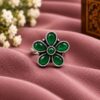 Beautiful Silver Flower Ring floral brass jewelry for women