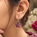 Dazzling Unique Oxidized Floral Earring for Ethnic and Festive Style