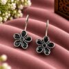 Unique Oxidized Floral Earring traditional brass floral jewelry for women