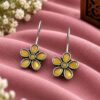 Unique Oxidized Floral Earring traditional brass floral jewelry for women