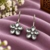 Unique Oxidized Floral Earring traditional brass floral jewelry for women