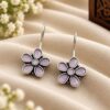 Unique Oxidized Floral Earring traditional brass floral jewelry for women