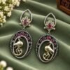 Charming Dangler Two Tone Bird Earring for Stylish Everyday and Party Wear 15 Dangler Two Tone Duck Earring two tone brass animal jewelry for women