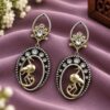 Charming Dangler Two Tone Bird Earring for Stylish Everyday and Party Wear 14 Dangler Two Tone Duck Earring two tone brass animal jewelry for women