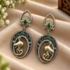 Charming Dangler Two Tone Bird Earring for Stylish Everyday and Party Wear 12 Dangler Two Tone Duck Earring two tone brass animal jewelry for women