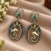 Charming Dangler Two Tone Bird Earring for Stylish Everyday and Party Wear 10 Dangler Two Tone Duck Earring two tone brass animal jewelry for women