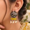 Oxidized Elephant Stud Earring traditional elephant design ethnic jewelry
