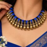 Gold Plated Leaf Thread Necklace – Gorgeous Floral Jewelry for Women